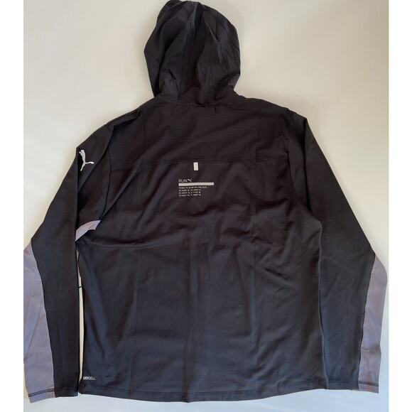 Puma Men's Run Cooladapt Full Zip Jacket Black 520848 01 Size L NWT - Picture 10 of 12